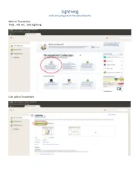 Lightning Install and Configuration Thunderbird/Ubuntu