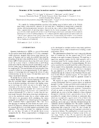 Structure of the Vacuum in Nuclear Matter: a Nonperturbative Approach