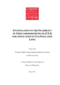 Cf3i) for Application in Gas-Insulated Lines