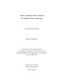 CFA2: Pushdown Flow Analysis for Higher-Order Languages