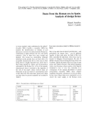 Dams from the Roman Era in Spain. Analysis of Design Forms