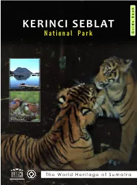 Guide Book Kerinci Seblat National Park
