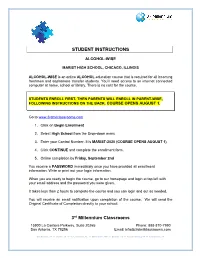 STUDENT INSTRUCTIONS 3Rd Millennium Classrooms