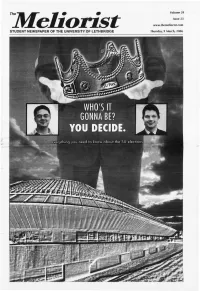 Student Newspaper of the University of Lethbridge