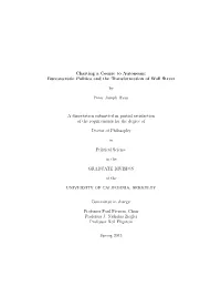 2 Bureaucratic Autonomy: Logic, Theory, and Design 18 2.1 Introduction