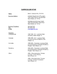 Curriculum Vitae
