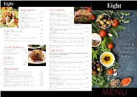 Eight Mediterranean Menu