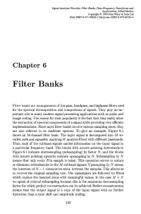 Filter Banks, Time-Frequency Transforms and Applications