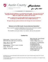 Newsletter Jan—Mar 2021