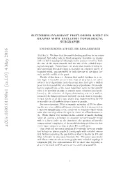 Successor-Invariant First-Order Logic on Graphs with Excluded Topological Subgraphs