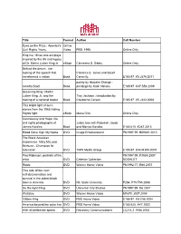 The Full Resource List