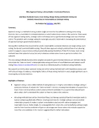 Why Approval Voting Is Unworkable in Contested Elections