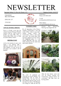 BILL SAUNDERS ISSUE NO. 217 JUNE 2021 Notice Is Hereby