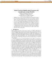 Model Checking Multithreaded Programs With