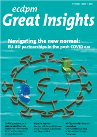 Navigating the New Normal: EU-AU Partnerships in the Post-COVID Era