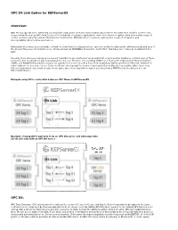 OPC DX Link Option for Kepserverex