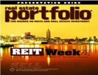 PRESENTATION GUIDE Reitweek TM : 06NRI Investorforum 2006 NAREIT