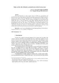 Study on the Role of Identity-Oriented Actors in the Syrian Crisis