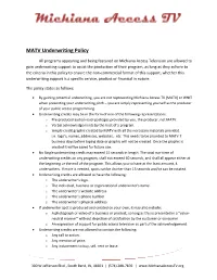 Underwriting Policy