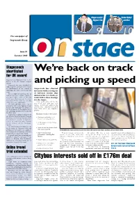We're Back on Track and Picking up Speed