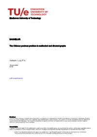 Eindhoven University of Technology BACHELOR the Chinese Postman Problem in Undirected and Directed Graphs Verberk, Lucy P.A