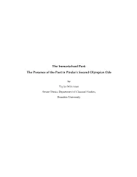 The Immortalized Poet: the Presence of the Poet in Pindar's Second Olympian Ode