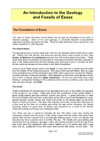 An Introduction to the Geology and Fossils of Essex
