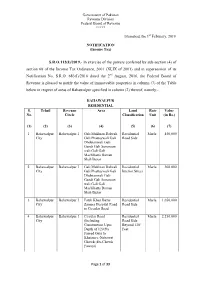 Bahawalpur Specified in Column (2) Thereof, Namely