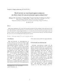 Brief Review on Iron-Based Superconductors: Are There Clues for Unconventional Superconductivity?