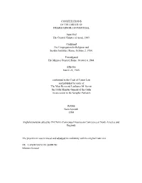 Constitutions of the Order of Friars Minor Conventual