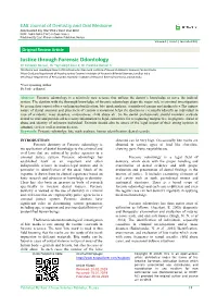 Justice Through Forensic Odontology