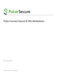 Pulse Connect Secure 8.2R5 Attributions