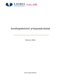 Sovelluspaketointi Yritysympäristössä