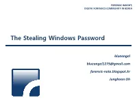 The Stealing Windows Password