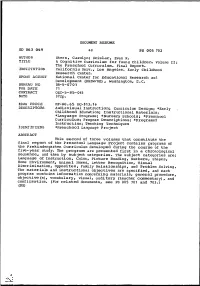This Second of Three Volumes That Constitute the Five-Year Study. The