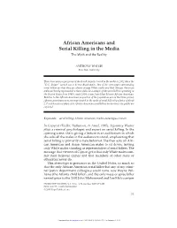 African Americans and Serial Killing in the Media the Myth and the Reality