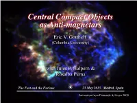 Central Compact Objects As Anti-Magnetars