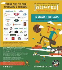 Irishfest.Com Thank You to Our Sponsors