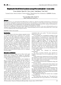 Symptomatic Discoid Lateral Meniscus Managed by Meniscoplasty - a Case Series