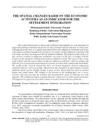The Spatial Changes Based on the Economic Activities As