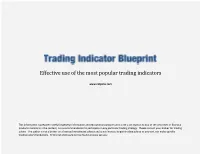 Trading Indicator Blueprint