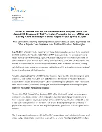 Visualon Partners with KDDI to Stream the FIVB Volleyball World