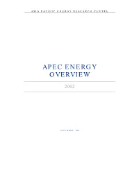 APEC Energy Overview 2002