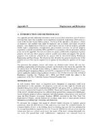 Appendix F: Displacement and Relocation