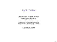 Cyclic Codes