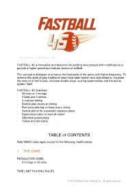 TABLE of CONTENTS