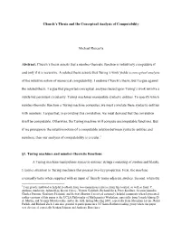 Church's Thesis and the Conceptual Analysis of Computability