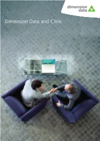 Dimension Data and Citrix Dimension Data and Citrix