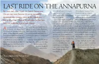 In a New and Calm Nepal, the Famed Annapurna Circuit May Soon