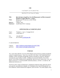 Introduction to Land Use, Growth Management